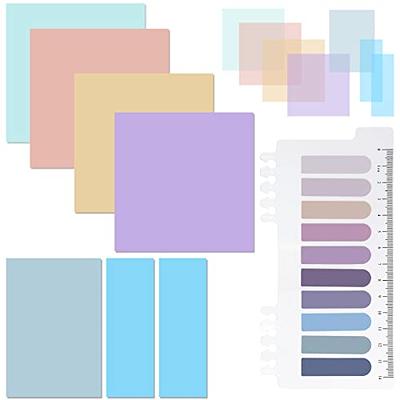 Pastel Transparent Sticky Notes, 3x3¡± Clear Sticky Tabs