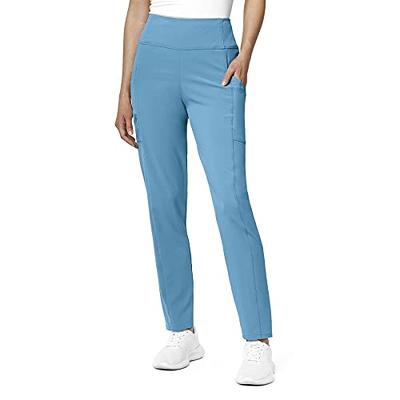 Allegra K Women's Straight Leg Pants Casual Elastic Waist Capris Crop  Slacks With Pocket : Target