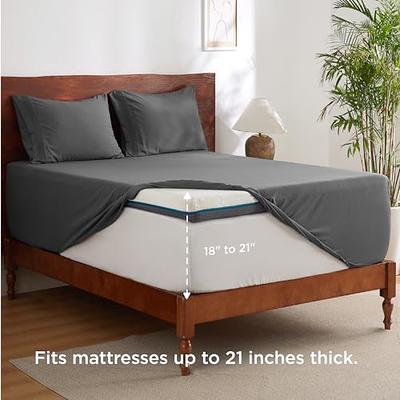  Bedsure Deep Pocket Twin Sheets Set - Fits Mattresses