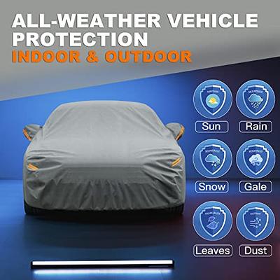 Custom-Fit for Hyundai Car Cover, 7 Layers Car Cover Waterproof All Weather  for Automobiles, Outdoor Full Cover Rain Sun UV Protection with Zipper