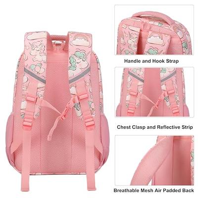 Unicorn Backpack for Girls School Backpack for Girls Unicorn Bookbag School  Bag Set for Elementary Back to School