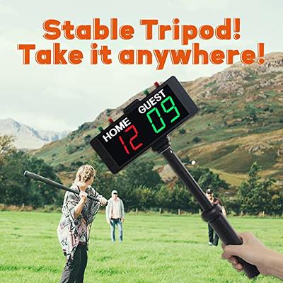 Digital Scoreboard, Electronic Scrore Keeper for Ping Pong, Cornhole,  Shuffleboard, Volleyball and More, Change Scores with Remote Control,  Indoor