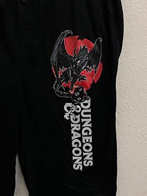 Dungeons Dragons Game Dragons Attack Mens Black Sleep Pajama