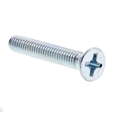 #12 x 1-1/4 Zinc Plated Steel Slotted Flat Head Wood Screws