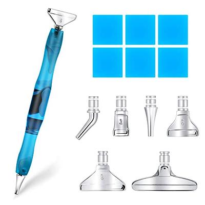 Cobee® Diamond Paint Pen Accessories Tools Set, 5D DIY Diamond Paint Tools  with 6pcs Stainless Steel Multiple Sizes Metal Pen Tips and Diamond  Embroidery Box Including 6 pcs Painting Glue Clay 