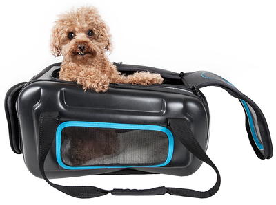 Pet Life Tough-Shell Wheeled Collapsible Final Destination Pet Carrier - Black