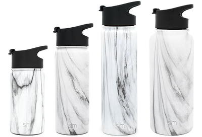 Simple Modern 22 oz Summit Water Bottle with Straw Carrara Marble