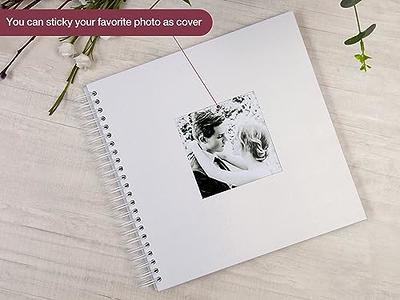Kraft Hardcover Blank Scrapbook Photo Album (12 x 12 Inches, 40