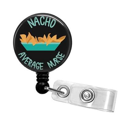 Funny Hot Mess Express Nurse Badge Reel - Cute Retractable ID