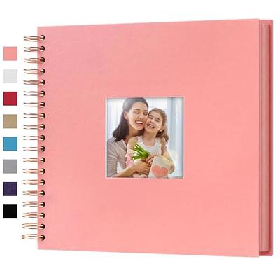 Linen Cover Photo Album with Display Window for 2x3 Pictures