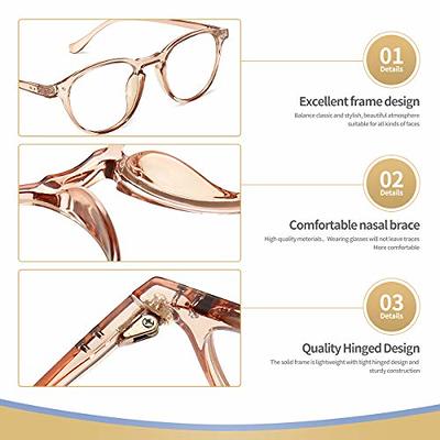 ANDWOOD Blue Light Blocking Glasses Women Men Computer Small Face Clear  Bluelight Blocker Eyeglasses Frame