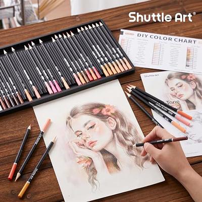 Shuttle Art 36 Skin Tone Colored Pencils, Colored Pencils for