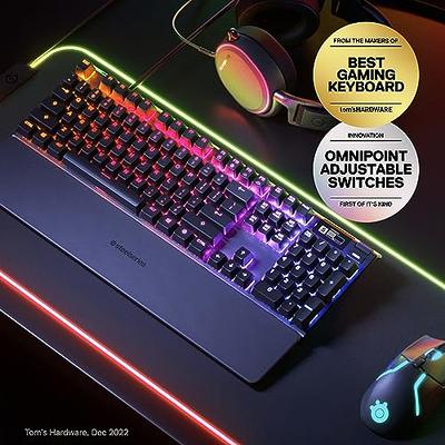 SteelSeries Apex Pro HyperMagnetic Gaming Keyboard — World's Fastest  Keyboard — Adjustable Actuation — OLED Screen — RGB – USB Passthrough​ -  Yahoo Shopping