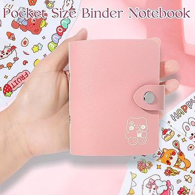 PU Leather Loose Leaf Notebooks Journals Kawaii binder Notepads A5