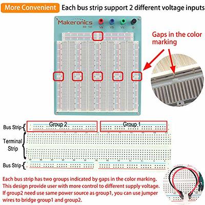 SchmalzTech Premium Solderless Breadboard/Electronics Prototyping Bread  Board for Quick Circuit Building, Arduino, or Raspberry Pi, ST-BB (470