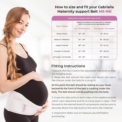 Gabrialla Deluxe Medium Support Pregnancy Belly Band for Women, Back &  Abdominal Brace, MS-96(I) XL - Yahoo Shopping
