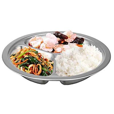  AIYoo 304 Stainless Steel Divided Plates with Lid for