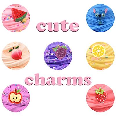 12 Pack Fruit Butter Slime Kits for Kids, with Watermelon, Lemon,  Peachybbies, Strawberry, Avocado and Cherry Charm,Cute Stuff for Girls  Fragrant DIY