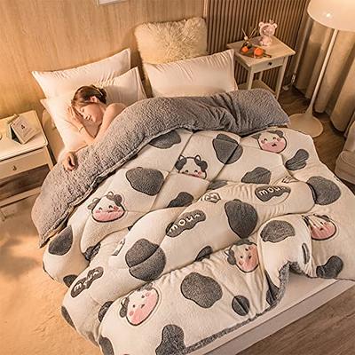 Thick Warm Winter Blanket Household Super Soft Duvet Luxury Solid Blanket  Double Bed Supplies