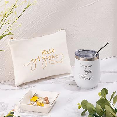 Birthday Gifts for Women, Christmas Gifts for Friends Gifts for  Her Girlfriend Sister Mom Unique Gifts Box Insulated Tumbler Scented Candle  StainlessSteel 12OZ : Home & Kitchen