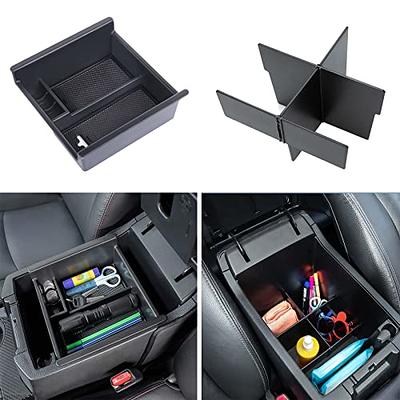 BestEvMod for Ioniq5 Armrest Storage Box Center Console Organizer Tray  Interior Accessories with Rubber Black Trim Compatible with Hyundai Ioniq 5