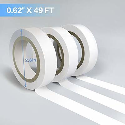 3pcs Adhesive Tape Double Sided Masking Tape White Double mounting