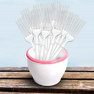 Pureegg Plastic Forks and Spoons - 200 Packs, 7 Disposable Plastic Silverware, Heavy-Duty Party Supplies, Heat-Resistant & BPA-Free Plastic Cutlery