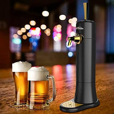 Beer Bubbler, GEEZO Portable Beer Foamer Beer Foam Machine for Bottled &  Canned Beer, Beer Aerator Foam Maker Tasty Beer Partner Beer Lover Gift