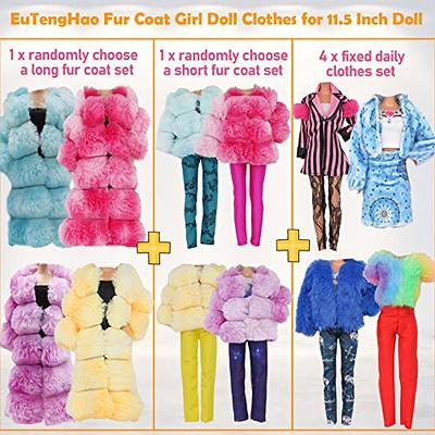 Vest Coat Skirt Set Set, Winter Barbie Clothes