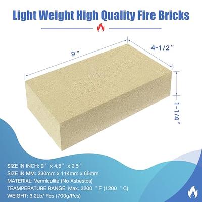 Fire Bricks, Woodstove Firebricks, Size 9″ x 4-1/2″ x 2-1/2″, 6-Pack,  Insulating Fire Bricks, Thick Firebricks Replacement for Wood Stoves,  Fireplaces, Fire Pit - Yahoo Shopping