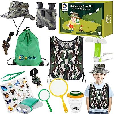 edola Kids Explorer Kit & Bug Catching Kit&Safari Costume Kit,13 Pcs Outdoor  Exploration Kit for Kids Camping with Fan,Binoculars, Magnifying Glass,  Butterfly Net,Gift for Kid Boys Girls - Yahoo Shopping