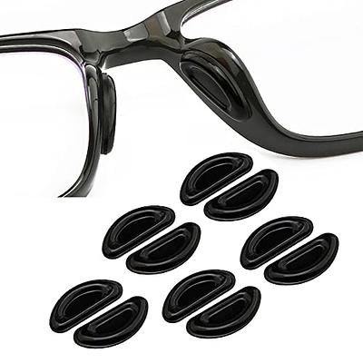 24 Pieces U Shaped Eyeglasses Nose Pads Screw in Glasses Strap Saddle  Bridge Silicone Nose Pads