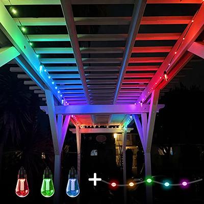 HAMLITE Camping String Lights, 2 in 1 USB Rechargeable Outdoor String  Lights(32.8Ft), Portable Camping Lights, Adjustable Brightness and 5 Modes