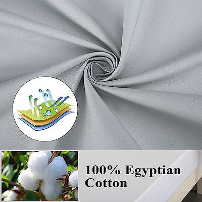 Shunjie.Home 100% Egyptian Cotton Standard Pillow Protectors Set