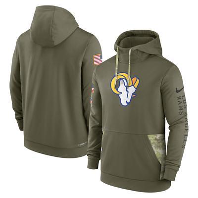 Dick's Sporting Goods Nike Men's Los Angeles Rams Salute to Service Olive  Therma-FIT Hoodie