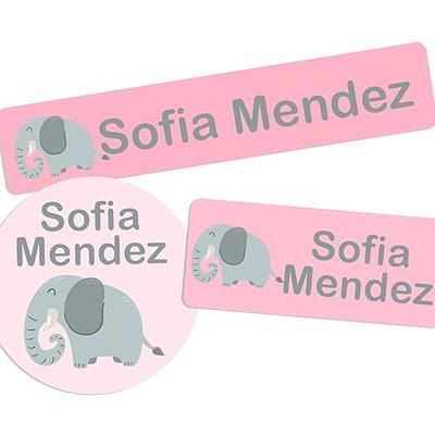 Name Labels For Daycare: Elephant Daycare Labels