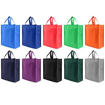 24 Pack Rose Gold Gift Bags with Handles, Large Non-Woven Reusable Grocery  Tote Bags (13.8 x 11.8 x 4.72 In)