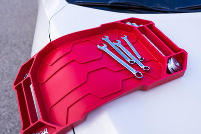 Hyper Tough 3-Piece Silicone Tool Organizer Tray, Flexible, Red, Automotive  Use, New