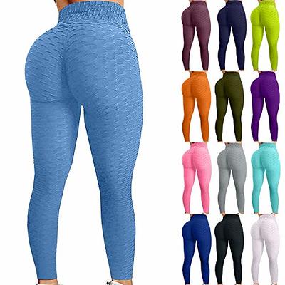 Famous TikTok Leggings, Yoga Pants for Women High Waist Tummy Control Booty  Bubble Hip Lifting Workout Running Tights A-red - Yahoo Shopping