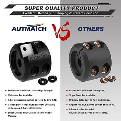 AUTMATCH Winch Cable Hook Stopper (2 Pack), Silicone Rubber Winch