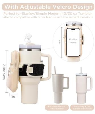 Water Bottle Carrier Bag With Phone Pocket For Stanley 40oz Tumbler With  Handle Neoprene Water Bottle Holder Pouch With Adjustable Strap Bollus With  S