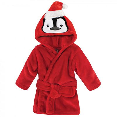 Hooded Soft Coral Fleece Robe