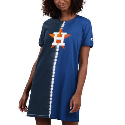 Women's Antigua Heather Navy Houston Astros Motivated Polo