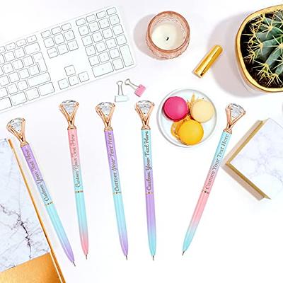 Qingxily Up to 300 Pcs Custom Pens Bulk,Personalized Pens with Free  Engraving,Customized Stylus Ballpoint Pens with Your Name,Text,Message for