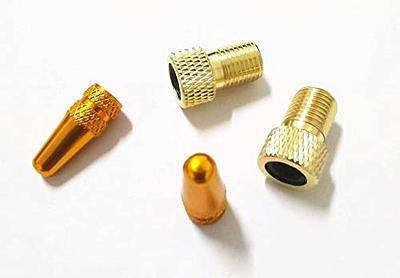 Brass Presta Valve Adapter - Presta Valve Caps Anodized Aluminum