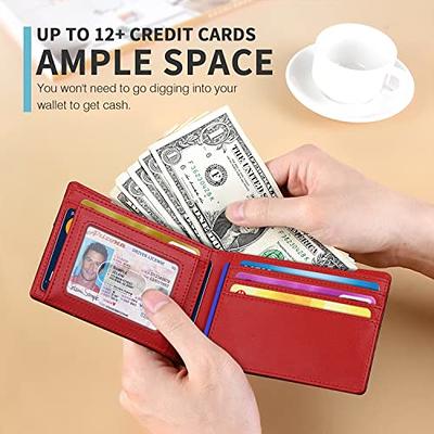 Slim Wallet Thin Minimalist - RFID Blocking Credit Card Holder and Cash  Wallet Front Pocket Wallet for Men and Women - Leather Men's or Women's  Wallet