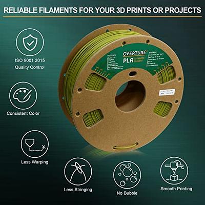 OVERTURE PLA Filament 1.75mm PLA 3D Printer Filament, 1kg Cardboard Spool  (2.2lbs), Dimensional Accuracy +/- 0.03mm, Fit Most FDM Printer (Olive  Green) - Yahoo Shopping