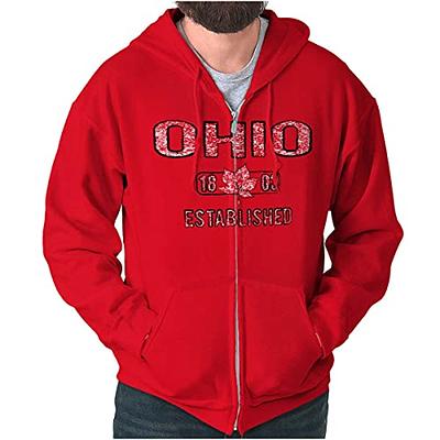 Ohio Retro Red Hoodie Sweatshirt