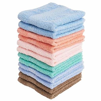 Superio Terry Cloth Rags White Washcloths 100% Cotton 12\ Cleaning Cloths,  Kitchen Towels, Facial Washcloth, Spa Cloths, Hand Towel, Small Lint Free