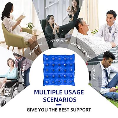  DINLIAAN Waffle Cushion for Pressure Sores 17x17 Waffle Seat  Cushion Wheelchair for Pressure Relief Inflatable Seat Cushion for Airplane  Inflatable Waffle Air Cushion for Chair Pressure Sores : Health & Household